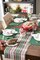 Yuletide Plaid Christmas Collection Holiday Dining Table Linen, Table Runner, 14x72, Forest Green & Maroon